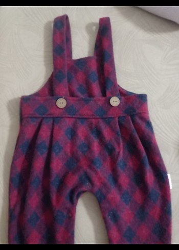 Düğmeli Bordo Erkek Çocuk Tulum - Görsel 3