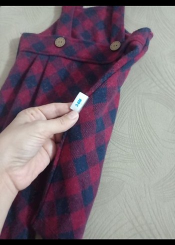 Düğmeli Bordo Erkek Çocuk Tulum - Görsel 4