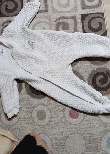Bebek için beyaz yumuşak tulum - Görsel 2