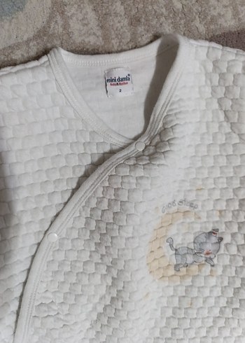 Bebek için beyaz yumuşak tulum - Görsel 3