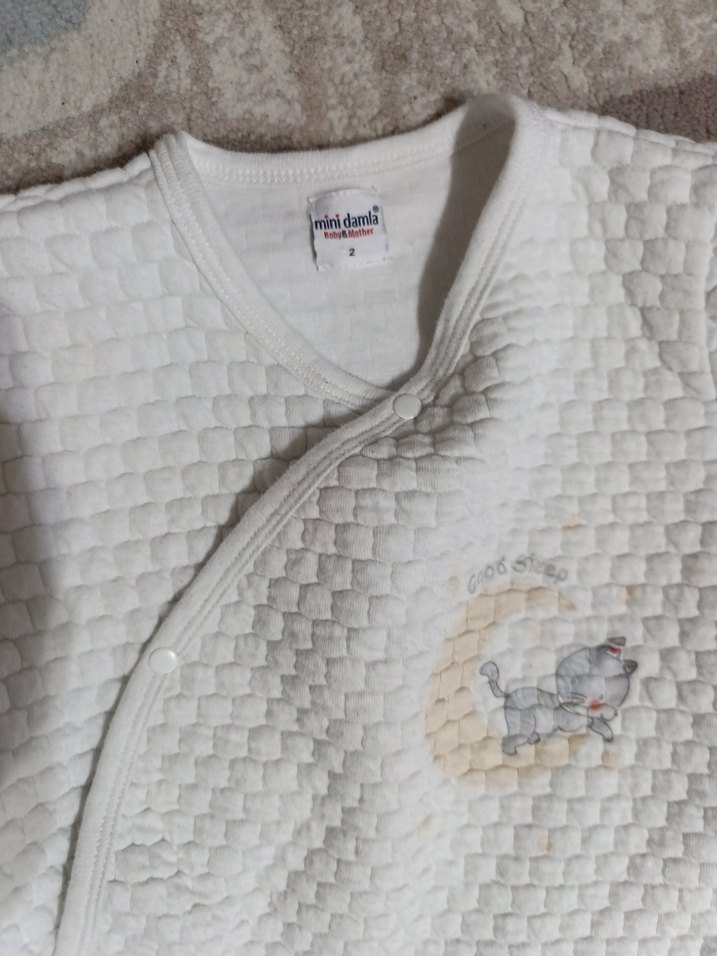 Bebek için beyaz yumuşak tulum - Görsel 3