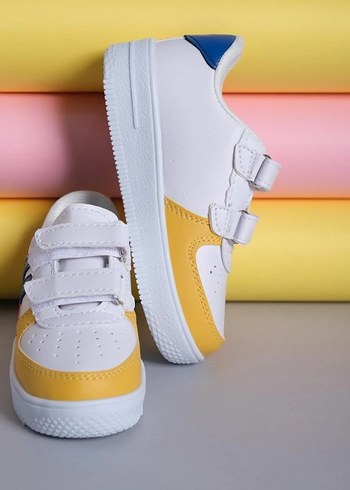 Renkli Erkek Çocuk Spor Ayakkabı Velcro - Görsel 3