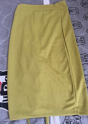 Zara Haki Midi Etek