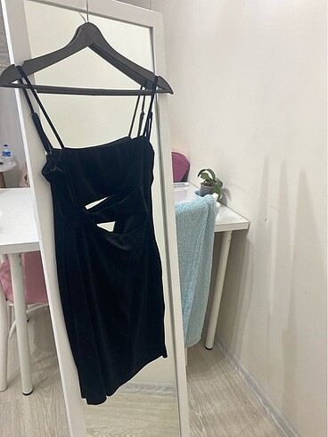 Bershka kadife elbise
