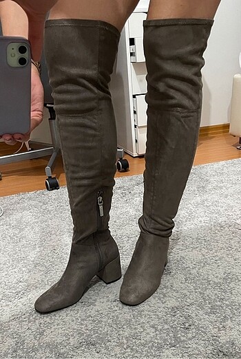 37 Beden gri Renk Bershka çorap çizme