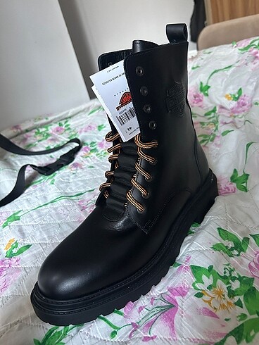 Harley Davidson Erkek Siyah bot