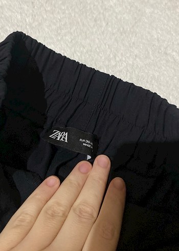 Zara Siyah Rahat Kesim Kadın Kumaş Pantolon