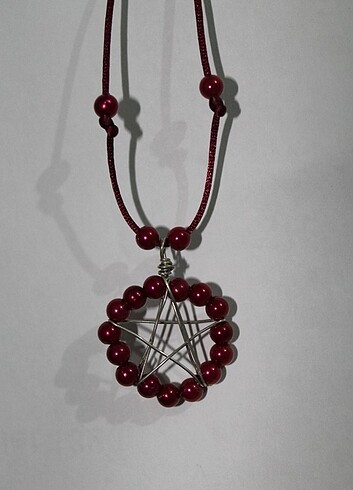 Tasarımcı Gotik Pentagram Kolye