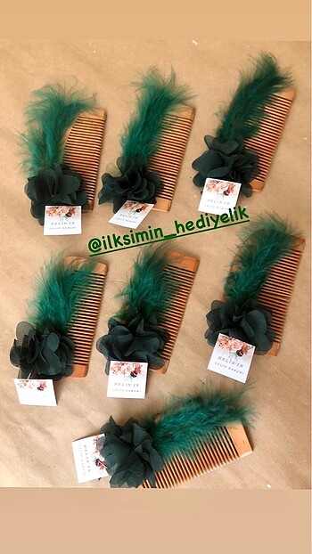 Ahşap tarak hediyelik