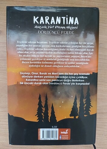 Karantina dördüncü perde ciltli