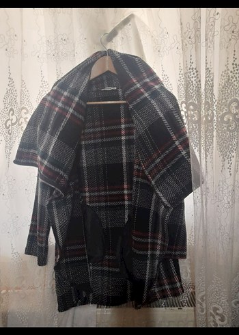 38 Beden gri Renk Ekose Desenli ceket blazer