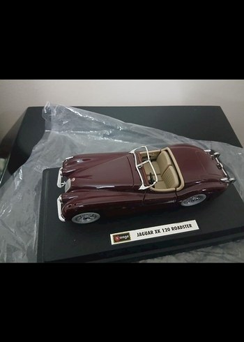 Bordo Jaguar XK 120 Roadster Oyuncak Araba