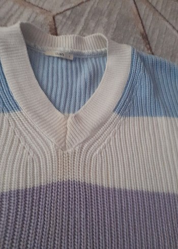 Colin's V Yaka Pastel Renkli Kadın Triko Kazak