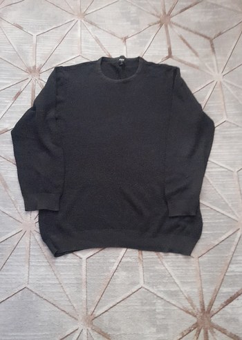 Gri Erkek Keten Triko Sweatshirt