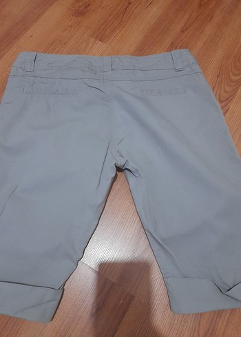 Gri Kadın Bermuda Şort - Görsel 4