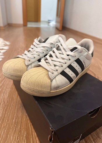 erkek Beyaz Adidas Spor Ayakkabı - Görsel 4