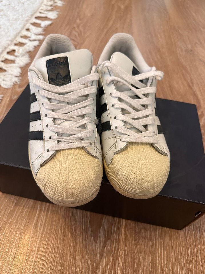 erkek Beyaz Adidas Spor Ayakkabı - Görsel 3