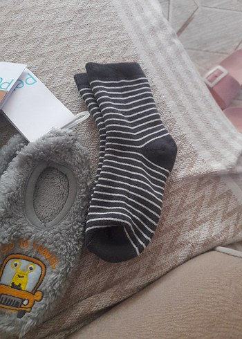 Çocuk Gri Çorap Seti patik çeşitleri - Görsel 3