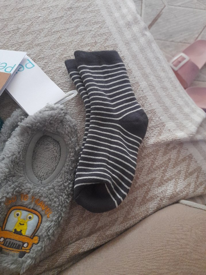 Çocuk Gri Çorap Seti patik çeşitleri - Görsel 3