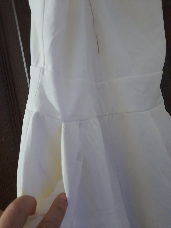 Beyaz Askısız Uzun Kadın Tulum - Görsel 3