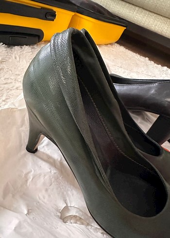 haki Stiletto Topuklu Kadın Ayakkabı - Görsel 2