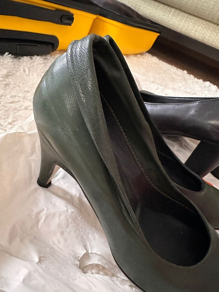 haki Stiletto Topuklu Kadın Ayakkabı - Görsel 2