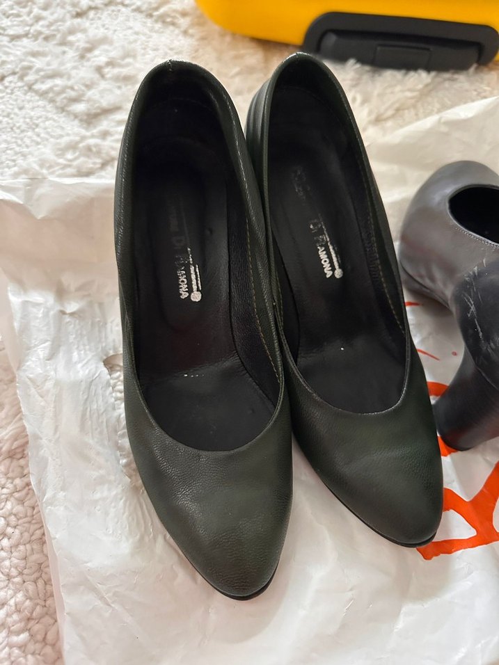 haki Stiletto Topuklu Kadın Ayakkabı - Görsel 4