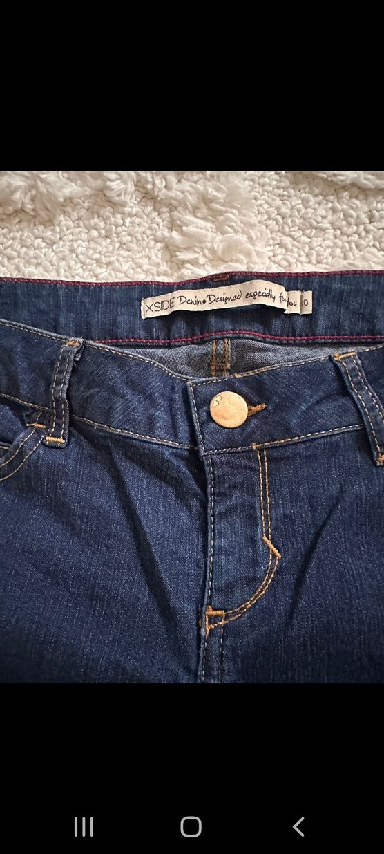 Kadın Lacivert Midi Denim Şort - Görsel 3