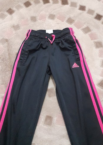 Pembe Şeritli Siyah cocuk Eşofman Altı - Görsel 3