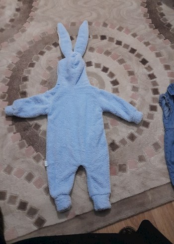 Mavi peluş Bebek Tulumu - Görsel 4