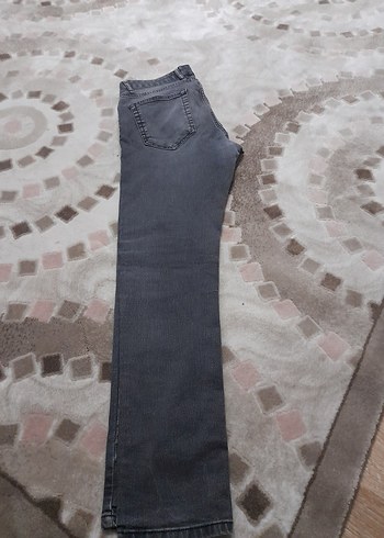 Gri Midi Kadın Kot Pantolon
