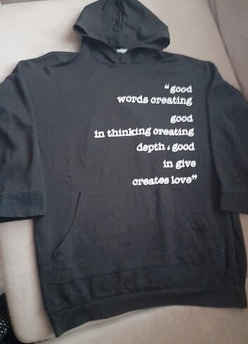 H&M Kadın siyah sweatshirt 