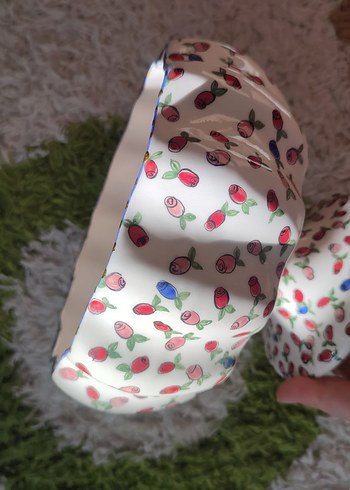 Çiçek Desenli Renkli meyve kase yada dekor - Görsel 5