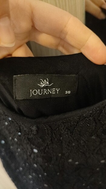 36 Beden siyah Renk Journey abiye albise cok zarif 