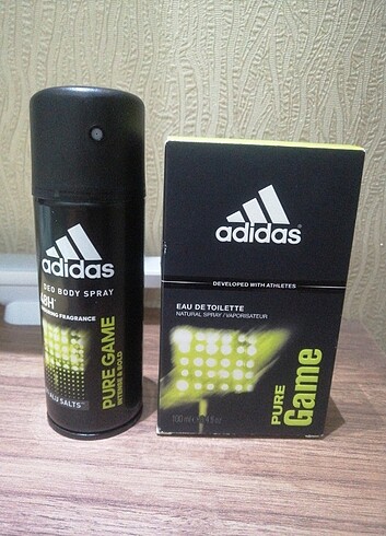Adidas pure game 100ml edt ve deodorant set