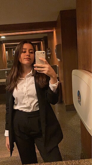 Pull&bear kıvrık kollu blazer ceket