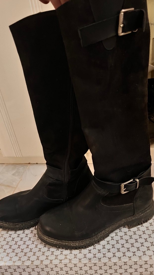 Kadın Siyah Tokalı Bot - Görsel 2