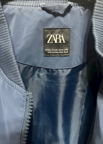 Zara Erkek Mavi hakim yaka ceket - Görsel 4