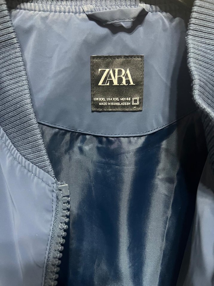 Zara Erkek Mavi hakim yaka ceket - Görsel 4