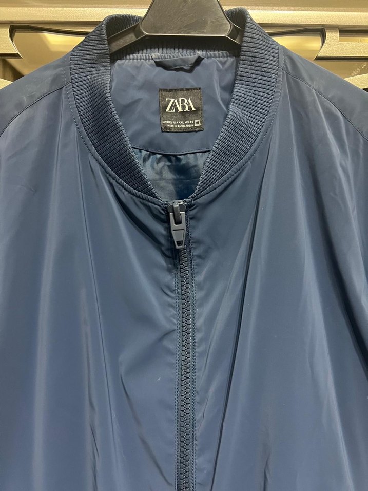 Zara Erkek Mavi hakim yaka ceket - Görsel 2