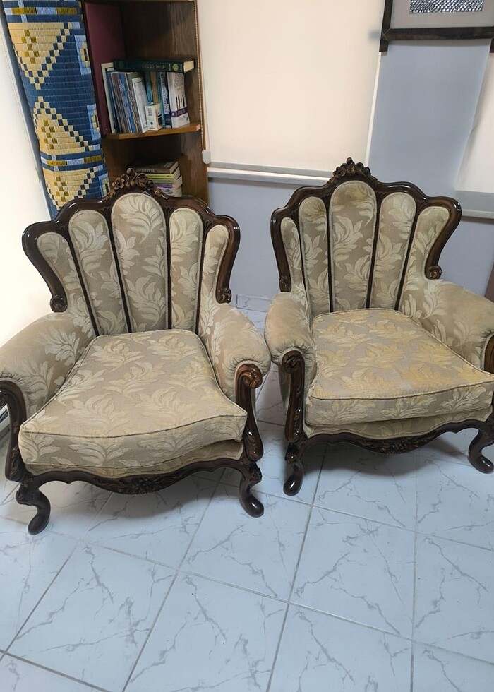 ANTİKA İKİ ADET BERJER - Görsel 3