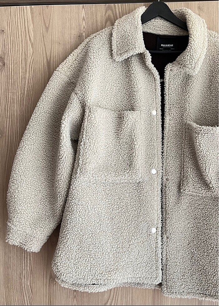 Pull and bear peluş ceket - Görsel 2