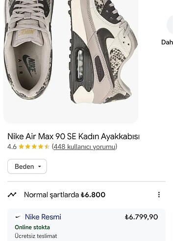Nike Orjinal ayakkabı 