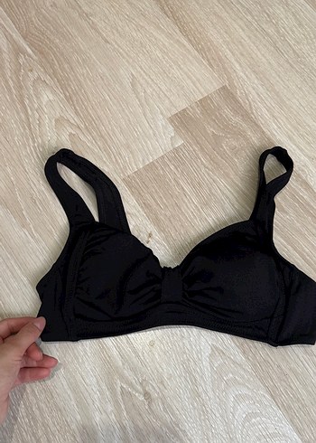 Siyah Minimalist Goth Bikini Üstü
