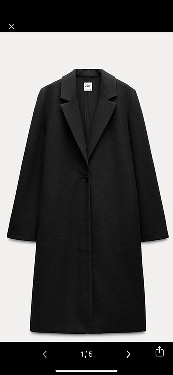 Zara ceket trenç mont