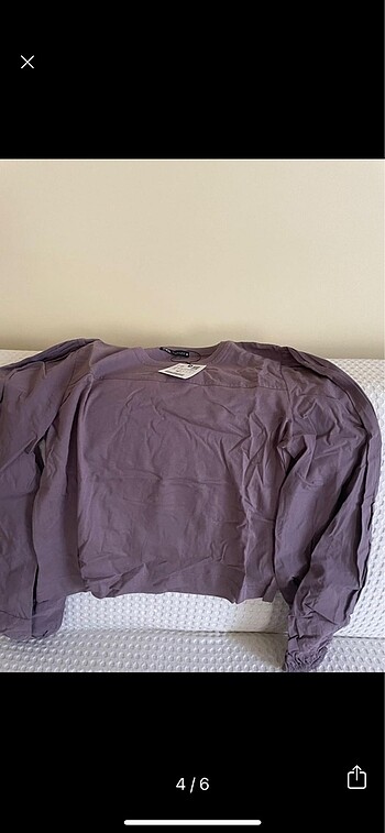 s Beden mor Renk Zara sweat