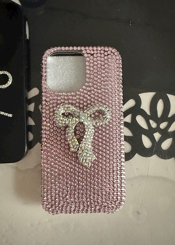 iPhone 16 Pro Max Pembe Parlak Payetli Telefon Kılıfı