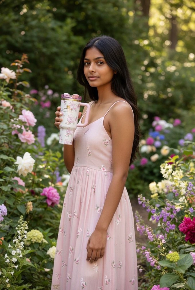 Pastel Pembe Stanley Termos Bardak - Görsel 3