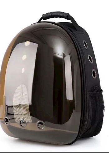 Pastel Pembe Şeffaf Kedi Taşıma Sırt Çantası - Görsel 5