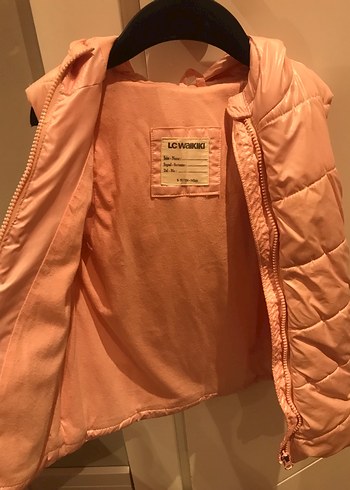 Kız Çocuk Parlak Pembe Fermuarlı Yelek - Görsel 4